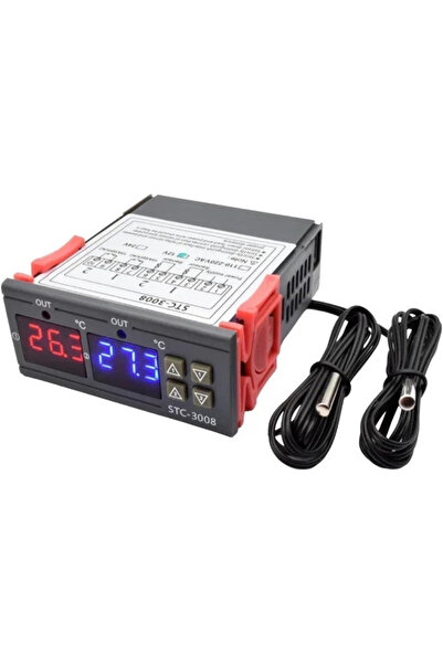 Choice DC 12V STC3008 Dual Digital Temperature Controller Two Relay Output 12...