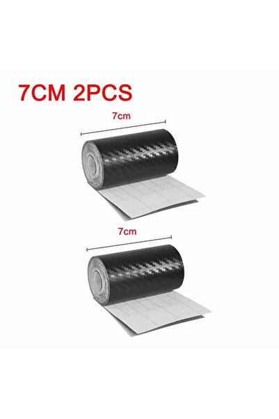 Choice26 1M 7cm 2pcs 1/2pcs Nano Carbon Fiber Car Sticker Paste Protector Str...