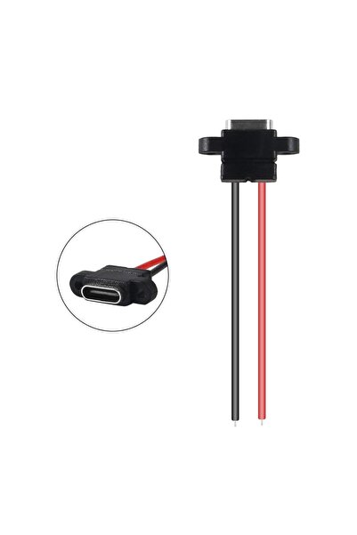 Choice 5 قطع سوداء، 5/10 قطع، موصل USB 3.1 من النوع C ثنائي السن، سلك لحام أن...