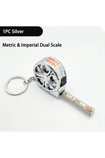 Choice1 شريط قياس فضي صغير بطول 2 متر | شفرة من الفولاذ المقاوم للصدأ وغلاف م...