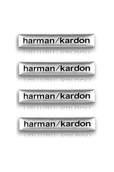 Choice 4 قطع من ملصقات هارمان كاردون ثلاثية الأبعاد المصنوعة من الألومنيوم، م...