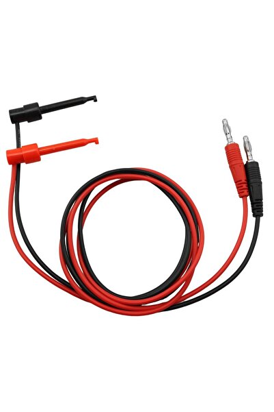 Choice 2pcs 2PCS 4mm Banana Plug to Test Hook Clips Test Leads Copper Soft Ca...