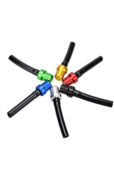 Choice4 غطاء خزان وقود أحمر للدراجات النارية، صمامات مفرد الاتجاه، خراطيم تهو...