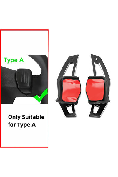 Choice غطاء أسود لمقابض تبديل السرعات على عجلة القيادة DSG لسيارات فولكس فاجن...