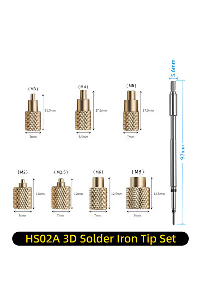 choice2 Hot melt nut Set FNIRSI HS02A 3D Hot Melt Nut Printing Specialized So...
