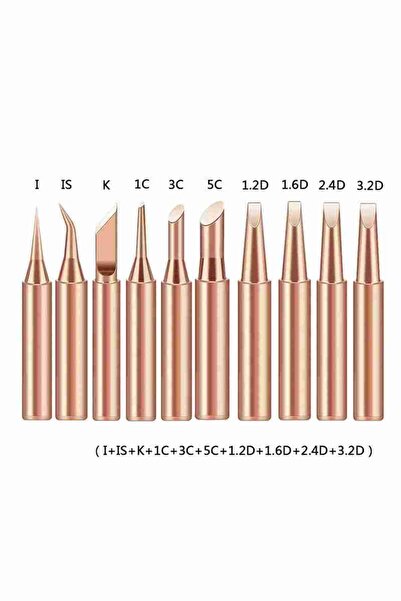 Choice مجموعة رؤوس لحام من النحاس النقي 900M مكونة من 10 قطع، تعمل بالكهرباء.