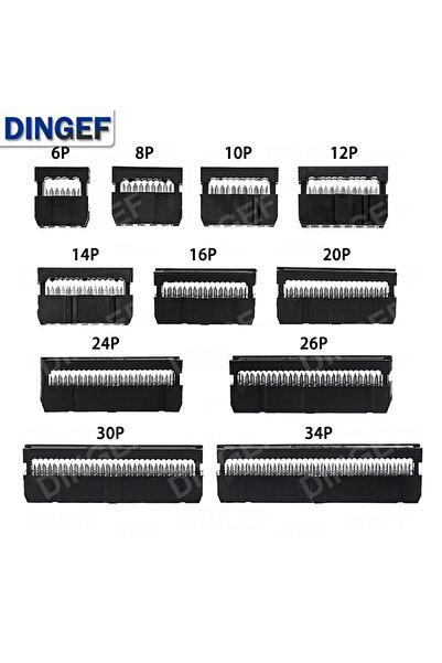 Choice1 FC-16P 10PCS/LOT 2.54MM Pitch 6 Position 8 10 12 14 16 18 20 24 26 30...