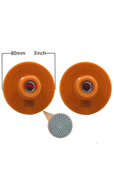 Choice1 قطعتان - 80 مم، حبيبات 150، نصف قطعة - 80/100 مم، قرص تلميع رطب/جاف، ...