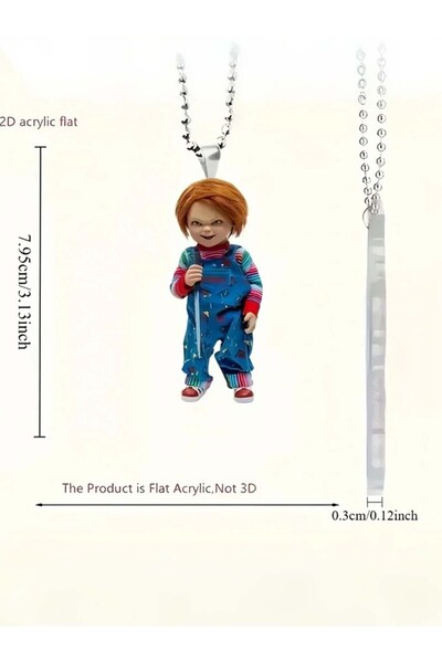 Choice Multi-color 2D Flat Fun Halloween Jungle Acrylic Keychain – 2D Design ...