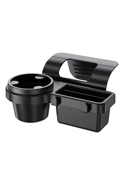 Choice حامل أكواب أسود للسيارة، حامل هاتف، صينية تثبيت، تخزين جانبي للباب أو ...