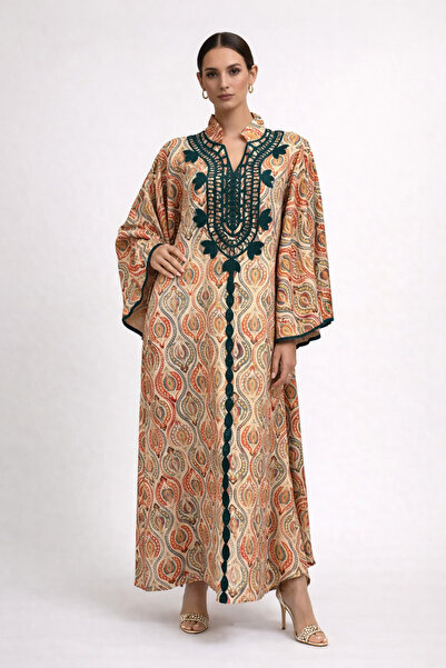 THOGUE Traditional emerald pattern jalabiya