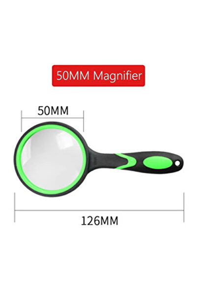 Choice عدسة مكبرة خضراء 10x للأطفال وكبار السن، عدسة مكبرة يدوية للقراءة 50 م...