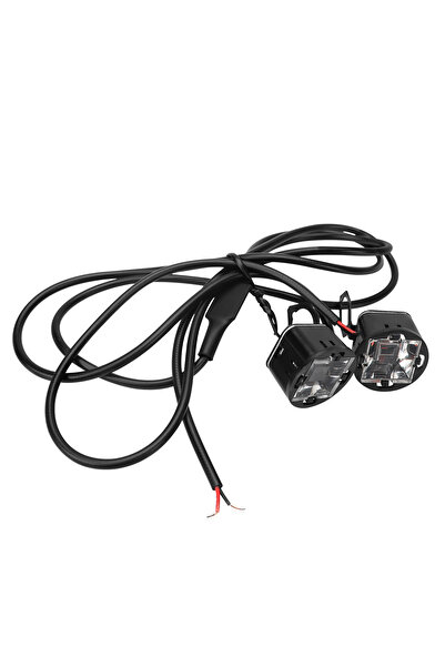 Choice قطعتان من مصابيح LED للمرايا للدراجات النارية باللونين الأحمر والأزرق،...