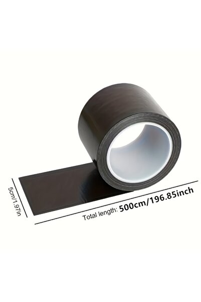 Choice شريط لاصق أسود بطول 5 أمتار/196 بوصة لإصلاح الجلد، قطعة لاصقة ذاتية ال...