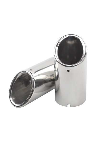 Choice3 كاتم صوت عادم فضي مكون من قطعتين لسيارات فولكس فاجن جولف 6 و7، ولافيد...