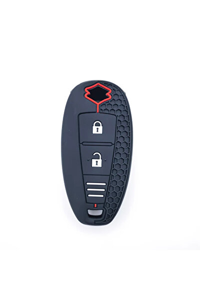 Choice غطاء حماية أسود من السيليكون لمفاتيح السيارة الذكية، مناسب لسيارات سوز...