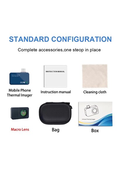 Choice1 كاميرا تصوير حراري محمولة T7 وعدسة ماكرو TOOLTOP T7 بدقة 256*192 بكسل...