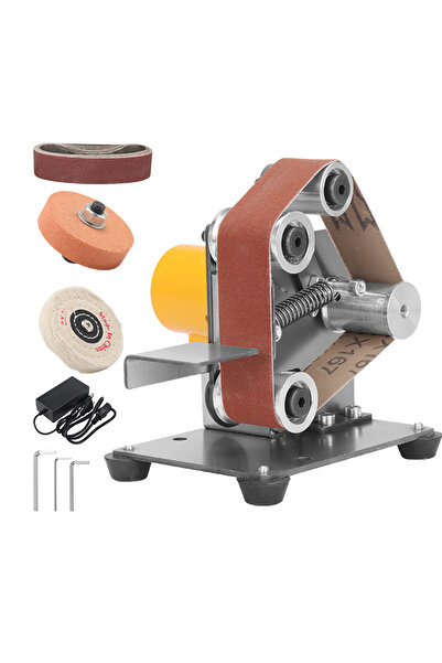 Choice مجموعة واحدة من آلات الصنفرة الكهربائية الصغيرة ذات الحزام، مزودة بقاب...