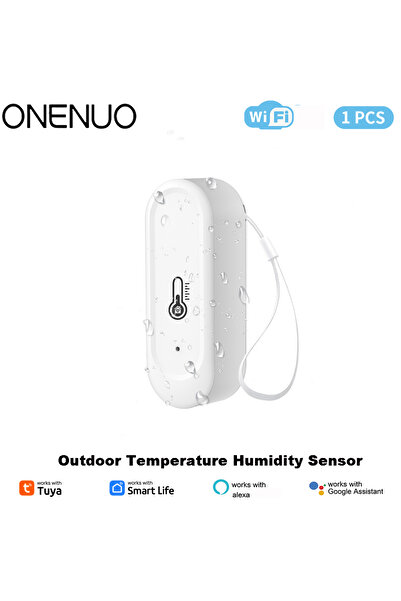 Choice مقياس حرارة منزلي خارجي من Tuya مزود بمستشعر درجة الحرارة والرطوبة، يع...