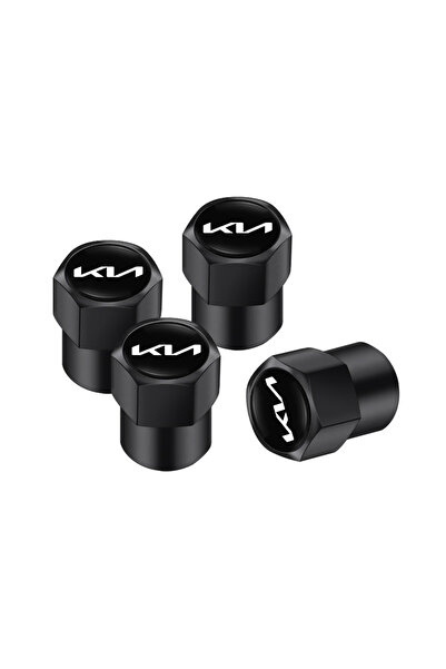 Choice 4 قطع - أسود - أغطية صمامات إطارات عجلات السيارات مصنوعة من سبائك الأل...