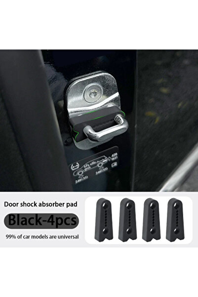 Choice4 4 قطع سوداء مناسبة لوسائد أبواب السيارة، وممتصات الصدمات، ووسادات مطا...