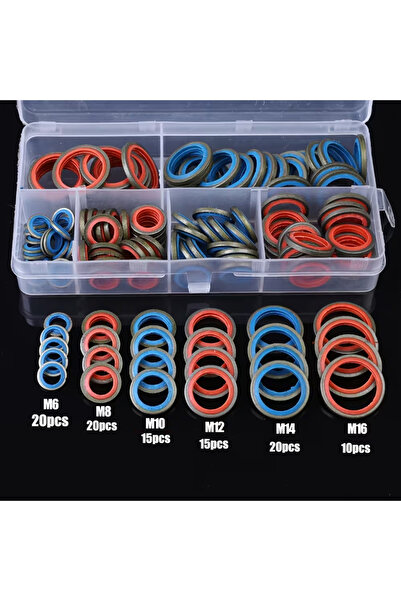 Choice 100 قطعة من حشيات حوض الزيت M6-M16، وغسالات سدادة تصريف الزيت العالمية...