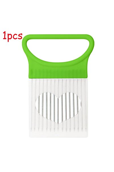 Choice11 حامل قطاعة بصل من الفولاذ المقاوم للصدأ، أخضر - قطعة واحدة، مساعد لت...