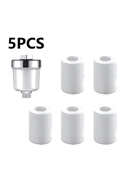 choice2 فلتر واحد، 5 قطع قطن، طقم فلتر عالمي لمخرج المياه، فلتر صنبور للمطبخ ...