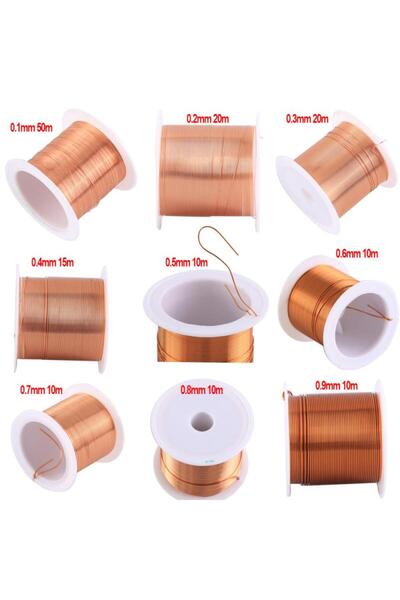 Choice10 0.6 مم 10 أمتار لكل سلك مطلي بالورنيش 0.1 مم -0.9 مم كابل لكل سلك سل...
