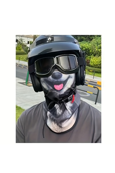 Choice قطعة واحدة من واقي الشمس الصيفي الكامل للوجه والرقبة بتصميم قطة ثلاثي ...