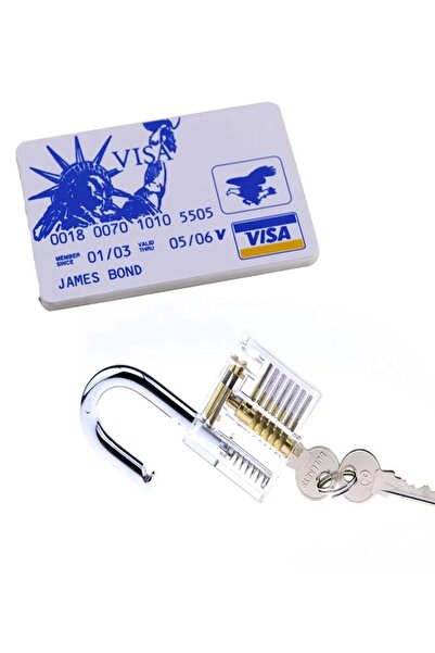 Choice3 B SET Lkk Lksmith Tools 5pcs Stainless Steel Tools Hide in James Card...