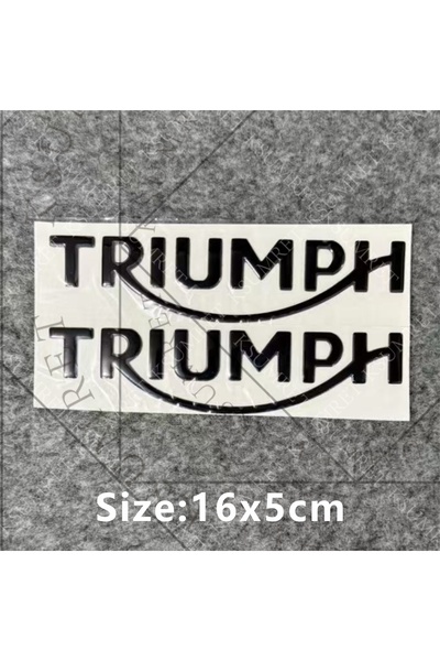 Choice3 Black For Triumph Sticker 3D Logo Motorcycle Decal Tank Emblem