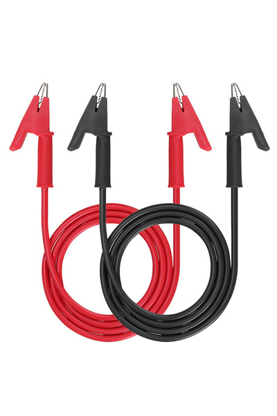 Choice قطعتان، 15 أمبير، 1 متر، مشابك تمساح مزدوجة الأطراف، سلك اختبار، مشابك...