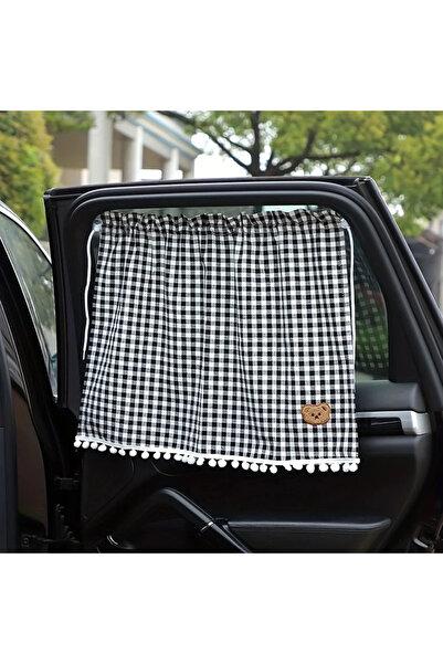 Choice1 black 1pc Universal Car Sun Shade Curtains Cute Cartoon Bear Car Styl...
