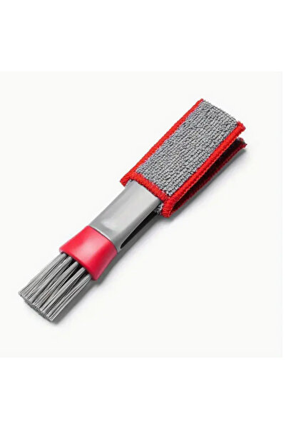 Choice فرشاة تنظيف سيارات حمراء اللون، قطعة واحدة، ناعمة برأسين، فرشاة 2 في 1...