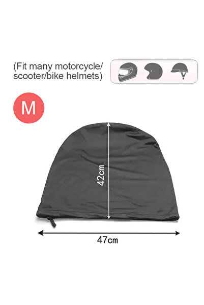 Choice1 47x42cm Helmet Bag Plush Soft Drawstring Pocket for Motorcycle Scoote...