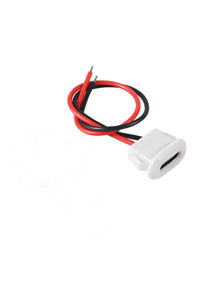 Choice7 10 قطع بيضاء، موصل USB من النوع C، قاعدة أنثوية ضغط مباشر، شحن داخلي