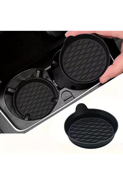 Choice 2Pc 2-Piece Silicone Car Coasters – Non-Slip, Heat-Resistant, Interior...