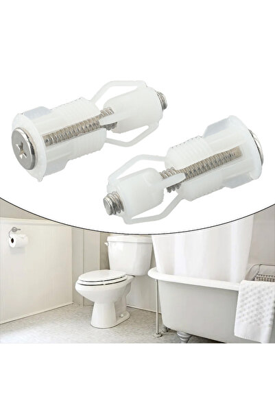Choice 2pcs Top Fix Toilet Seat Screws Nut Cover Lid Pan Fixing WC Blind Hole...