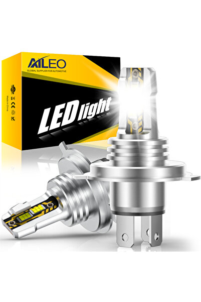 Choice مصباحان LED من AILEO، H4/9003/HB2، شعاع عالي/منخفض، 6500 كلفن، H4، 60 ...