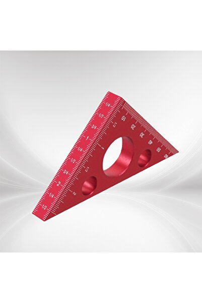 Choice مسطرة مثلثة مزدوجة المقياس مصنوعة من سبائك الألومنيوم، مسطرة زاوية لأع...