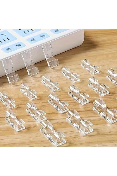 Choice 10 قطع من مشابك الكابلات البلاستيكية الشفافة، منظمات أسلاك شفافة للجدر...