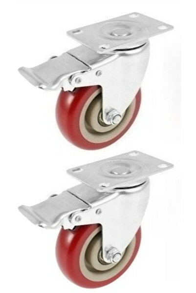 Choice 3 inch 2Pcs 2/4 Pcs 3 inch Heavy-Duty Swivel Casters with Silent Brake...