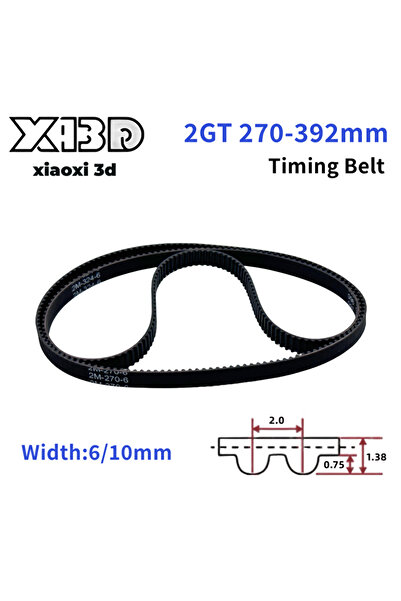 Choice35 حزام توقيت متزامن GT2، عرض 350 مم، سمك 6 مم، قطعة واحدة، طول 270-392...