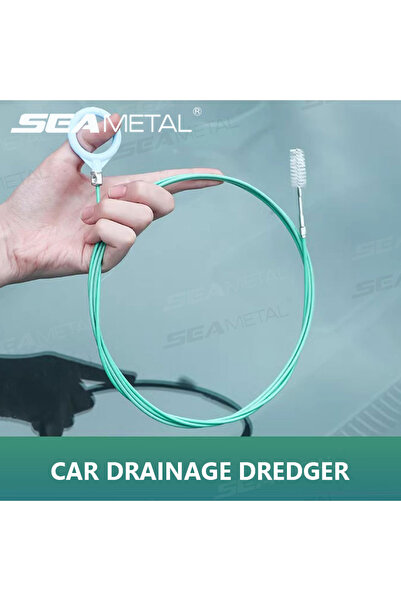 Choice فرشاة تنظيف مجاري السيارات من سيميتال بطول 3 أمتار، خرطوم طويل لفتحة س...