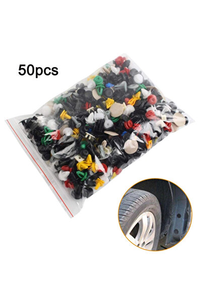 Choice6 50 قطعة - كيس واحد من مشابك تثبيت السيارات العالمية المتنوعة، مشابك ت...