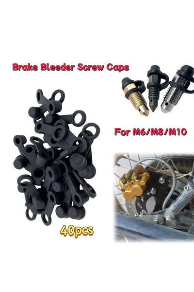 choice2 40PCS 20/30/40PCS Brake Bleeder Screw Cap Grease Zerk Fitting Cap Dus...