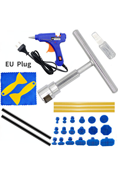 Choice مجموعة أدوات إصلاح انبعاجات السيارات الجديدة (29 قطعة، قابس أوروبي) لإ...