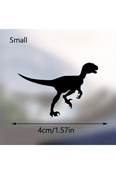 Choice ملصقات سيارة على شكل ديناصور، مقاومة للماء، طولها 4 سم، رقم الموديل LK...