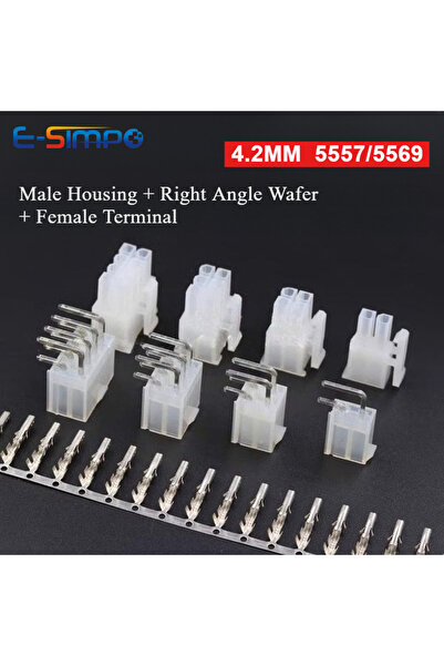 Choice8 مجموعة من 10 قطع من موصلات أسلاك السيارات من سلسلة Molex 5557، مقاس 4...